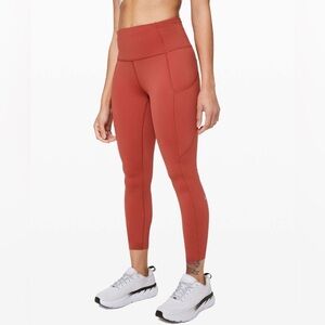 LULULEMON FAST AND FREE TIGHT II 25" *NON-REFLECTIVE NULUX IN CAYENNE
